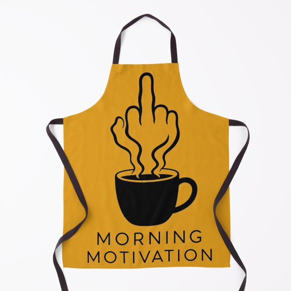 Item preview, Morning Motivation – Funny Coffee Mug with Middle Finger | Sarcastic Caffeine Design designed and sold by puzzell.