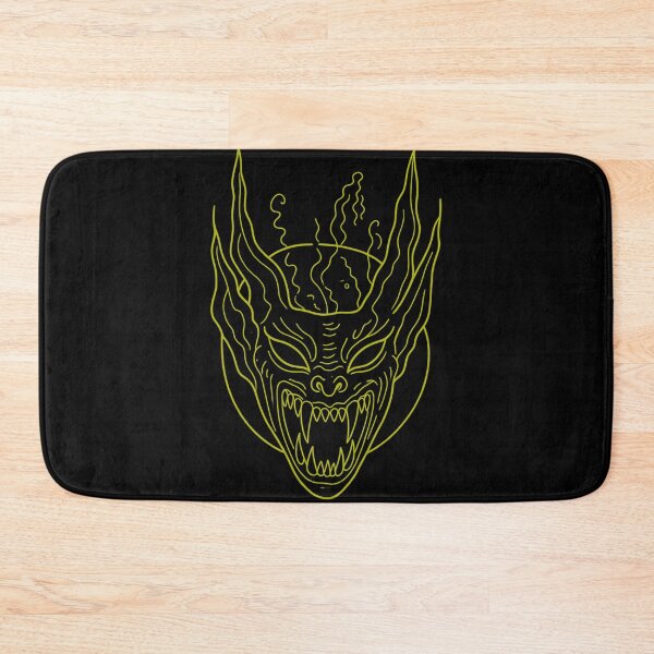Item preview, Gothic Demon Mask Tattoo - Molten Yellow Linework designed and sold by Ideniquo.