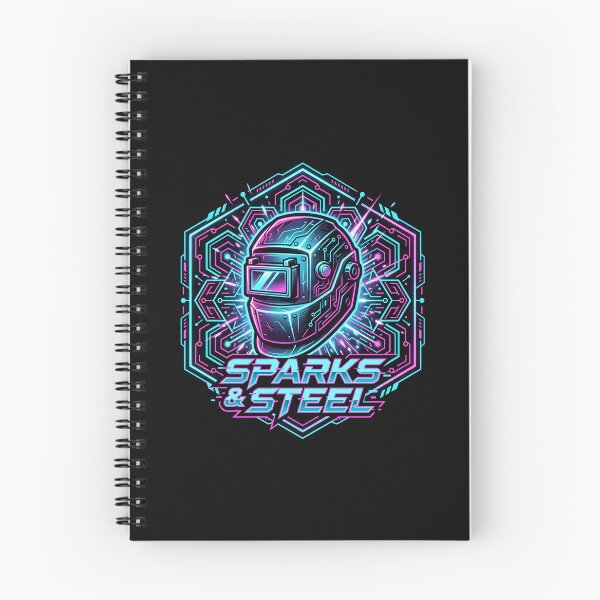 Item preview, Cyberpunk Welding Helmet Sparks Steel Neon designed and sold by SplashTastic.