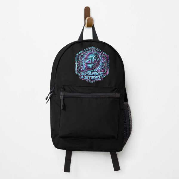 Item preview, Cyberpunk Welding Helmet Sparks Steel Neon designed and sold by SplashTastic.