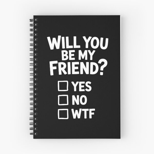 Item preview, Will You Be My Friend Funny Checklist Best Friend Gift designed and sold by Say It With Ink.