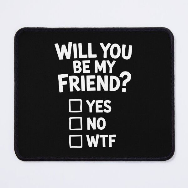 Item preview, Will You Be My Friend Funny Checklist Best Friend Gift designed and sold by Say It With Ink.