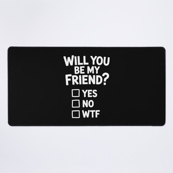 Item preview, Will You Be My Friend Funny Checklist Best Friend Gift designed and sold by Say It With Ink.