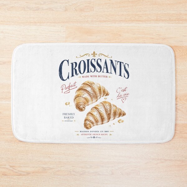 Item preview, Vintage French Croissants Made With Butter Bakery Retro Breakfast Design designed and sold by Sixtinebzh.