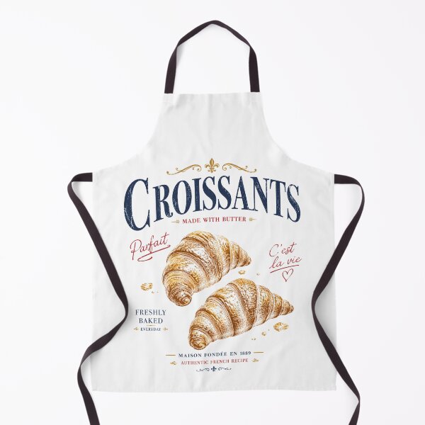 Item preview, Vintage French Croissants Made With Butter Bakery Retro Breakfast Design designed and sold by Sixtinebzh.