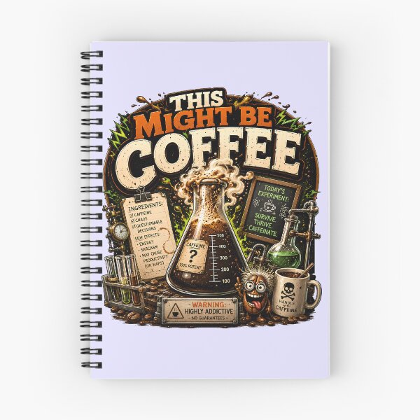 Item preview, This Might Be Coffee Funny Caffeine Humor designed and sold by pradeepvisuals.
