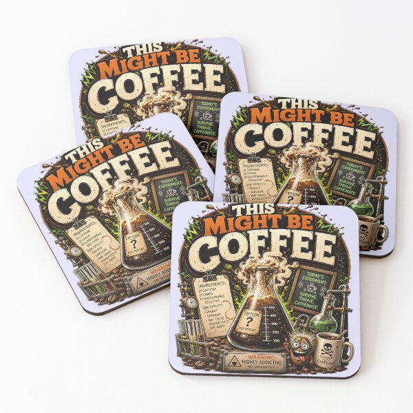 Item preview, This Might Be Coffee Funny Caffeine Humor designed and sold by pradeepvisuals.