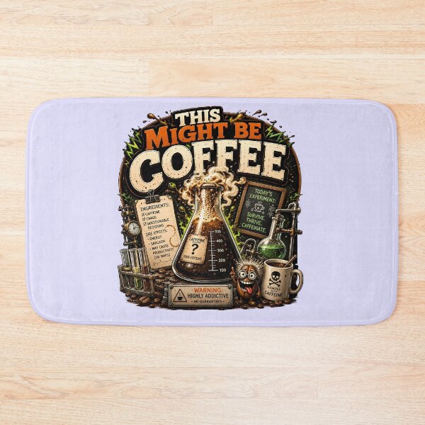 Item preview, This Might Be Coffee Funny Caffeine Humor designed and sold by pradeepvisuals.