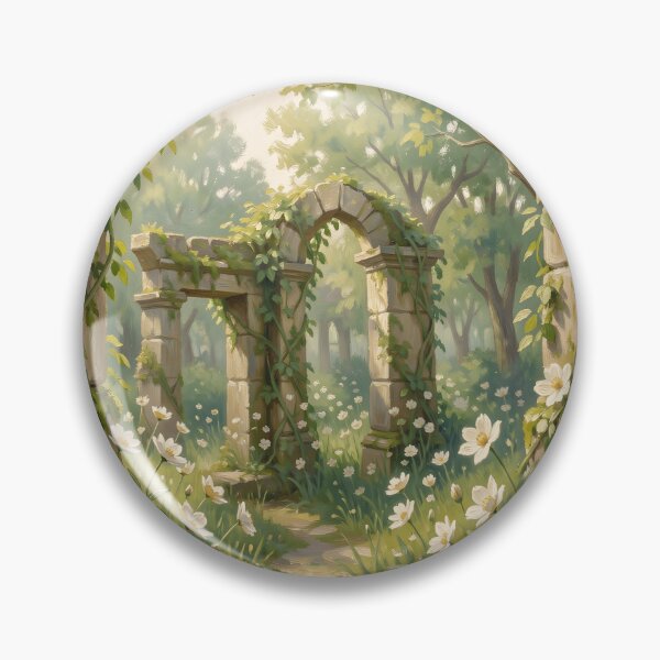 Item preview, Forest Landscape with White Flowers and Ivy designed and sold by Vicky Brago-Mitchell®.
