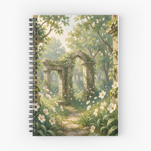 Item preview, Forest Landscape with White Flowers and Ivy designed and sold by Vicky Brago-Mitchell®.