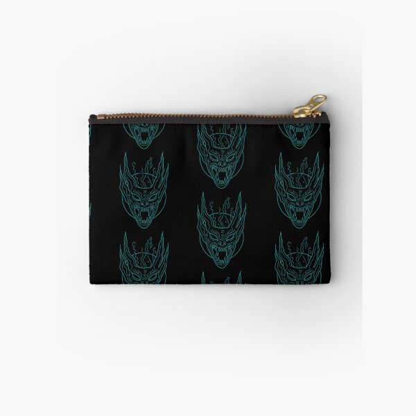 Item preview, Gothic Demon Mask Tattoo - Cyan Ink Linework designed and sold by Ideniquo.