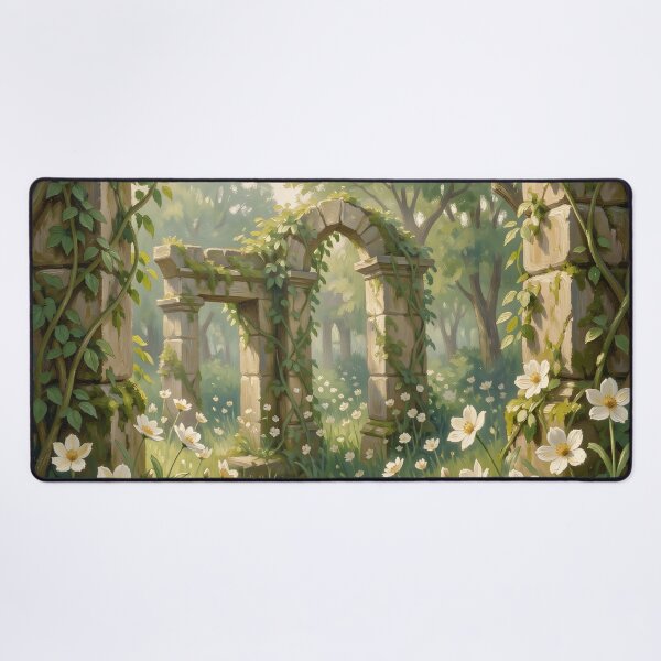 Item preview, Forest Landscape with White Flowers and Ivy designed and sold by Vicky Brago-Mitchell®.