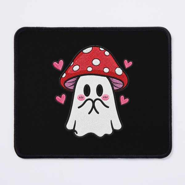 Item preview, Shy Ghost Kawaii Embroidery Patch Design Cute Mushroom Boo designed and sold by ColorSplash123.