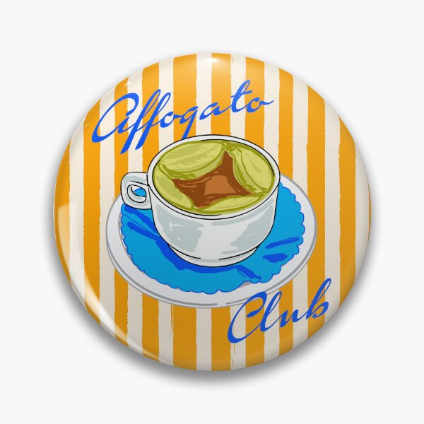 Item preview, Affogato Club Aesthetic Coffee Illustration designed and sold by MaiZephyr.