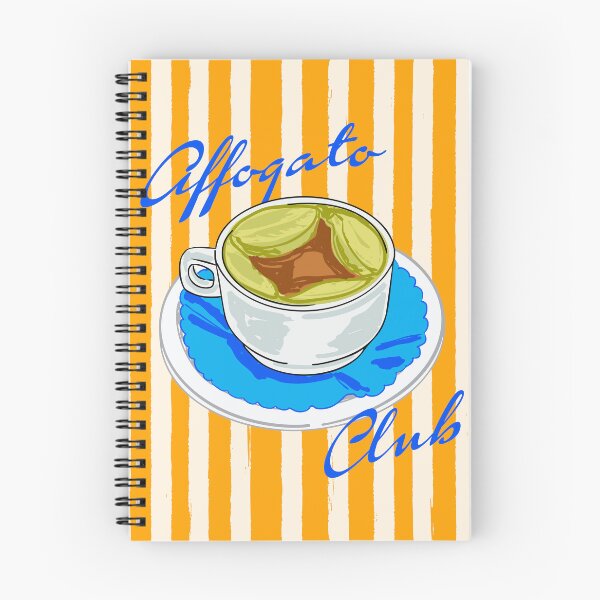 Item preview, Affogato Club Aesthetic Coffee Illustration designed and sold by MaiZephyr.