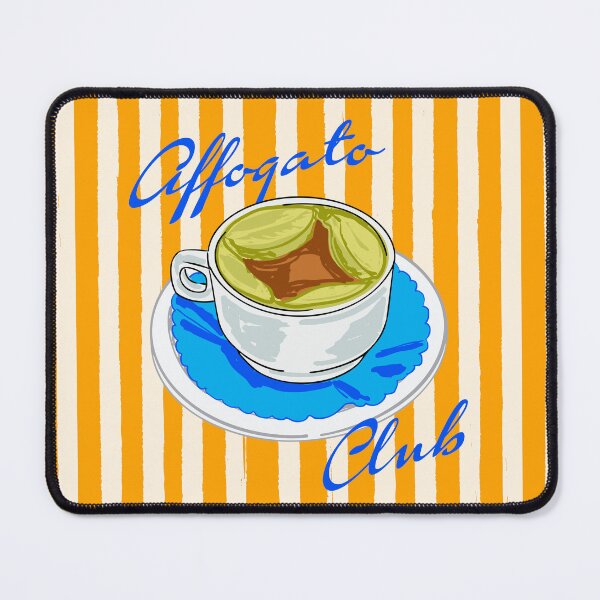 Item preview, Affogato Club Aesthetic Coffee Illustration designed and sold by MaiZephyr.