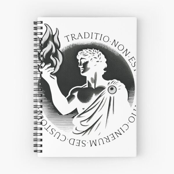 Item preview, Traditio Non Est Adoratio – Greek Statue with Flame designed and sold by Mystic & Celestial Art.