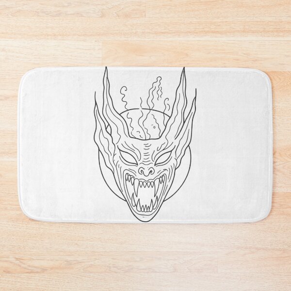 Item preview, Gothic Demon Mask Tattoo - Raw Linework Sketch designed and sold by Ideniquo.