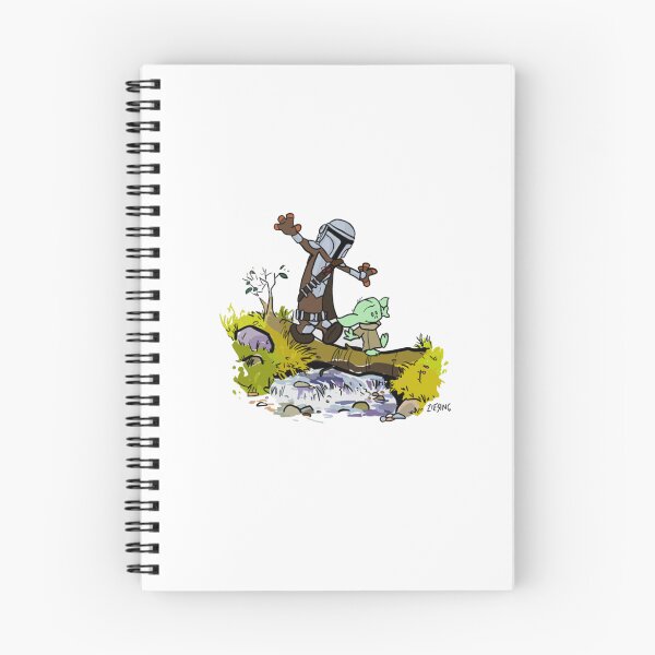 Item preview, Mando and Hobbes designed and sold by memoryweaverart.