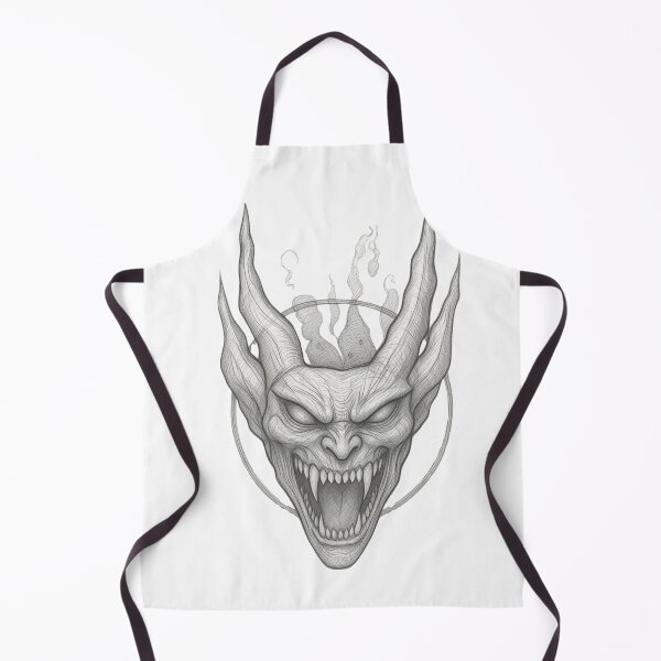 Item preview, Gothic Demon Mask Tattoo - Silver Metal Edition designed and sold by Ideniquo.