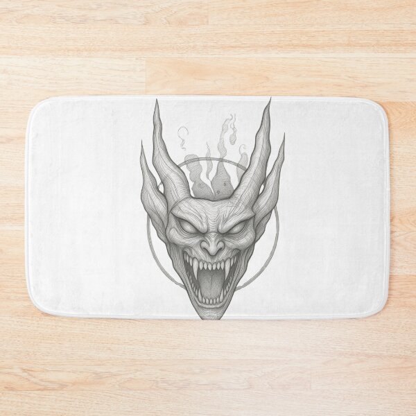 Item preview, Gothic Demon Mask Tattoo - Silver Metal Edition designed and sold by Ideniquo.