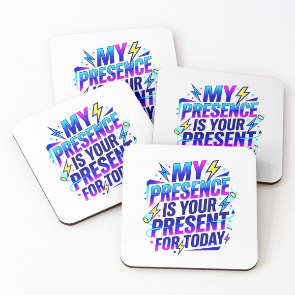 Item preview, My Presence Present Spotlight Neon Typography designed and sold by KhAIa Reeve Art Studio.