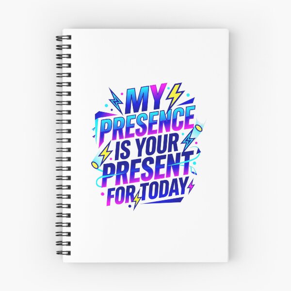 Item preview, My Presence Present Spotlight Neon Typography designed and sold by KhAIa Reeve Art Studio.