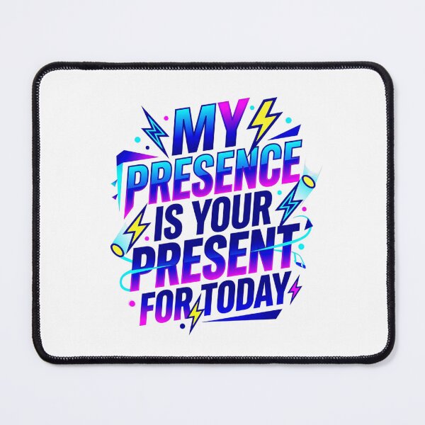 Item preview, My Presence Present Spotlight Neon Typography designed and sold by KhAIa Reeve Art Studio.