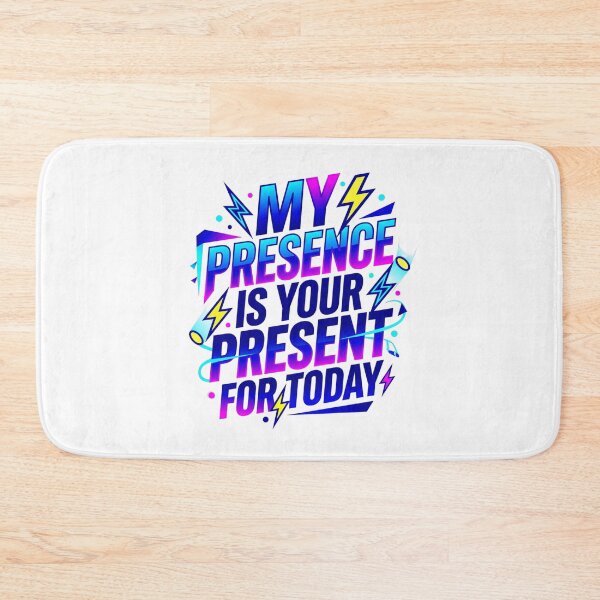 Item preview, My Presence Present Spotlight Neon Typography designed and sold by KhAIa Reeve Art Studio.