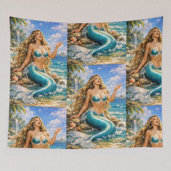 Item preview, Singing Mermaid designed and sold by lumiereartco.