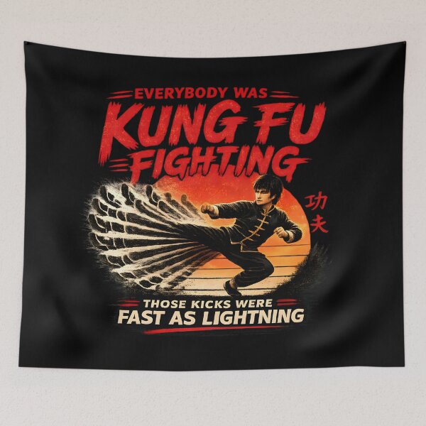 Item preview, Everybody Was Kung Fu Fighting – Those Kicks Were Fast as Lightning designed and sold by WordWab.