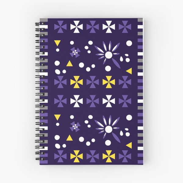 Item preview, Bold Purple & Yellow Geometric Floral Pattern designed and sold by CHANCHANAI.