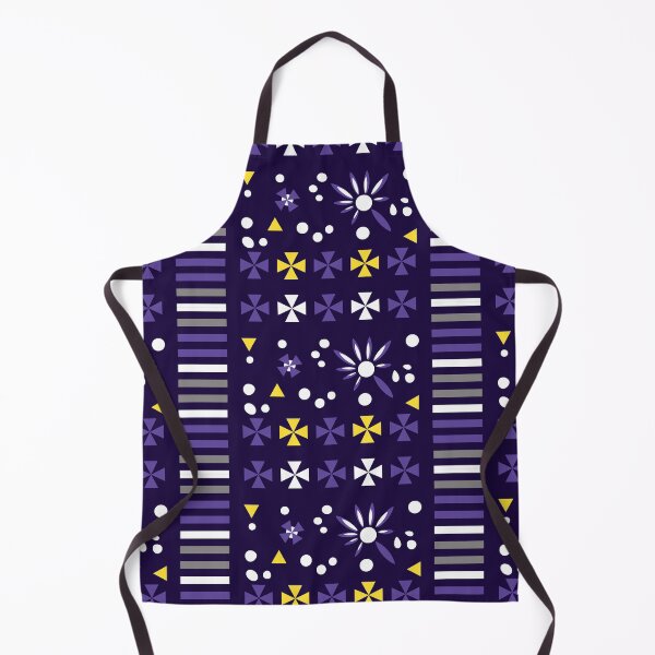 Item preview, Bold Purple & Yellow Geometric Floral Pattern designed and sold by CHANCHANAI.