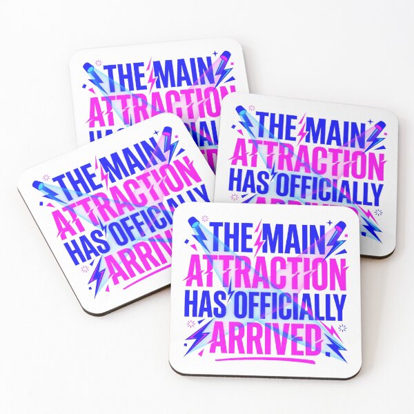 Item preview, Main Attraction Arrived Spotlight Neon Typography designed and sold by KhAIa Reeve Art Studio.