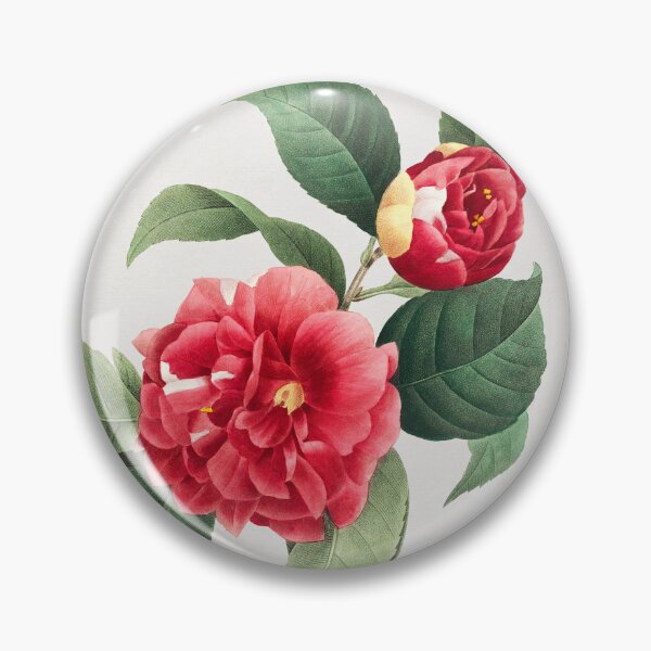 Item preview, Camellia Japonica Flowers Vintage Botanical Illustration designed and sold by TheRetroArtRoom.