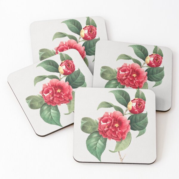Item preview, Camellia Japonica Flowers Vintage Botanical Illustration designed and sold by TheRetroArtRoom.