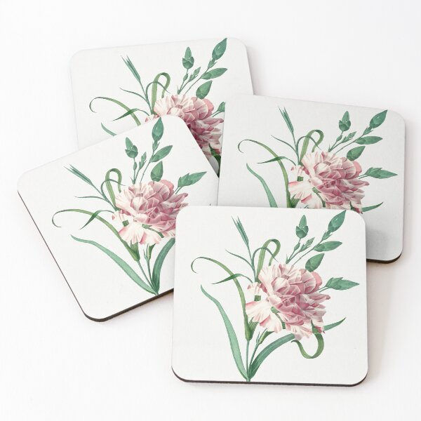 Item preview, Carnation Flowers Vintage Botanical Illustration designed and sold by TheRetroArtRoom.