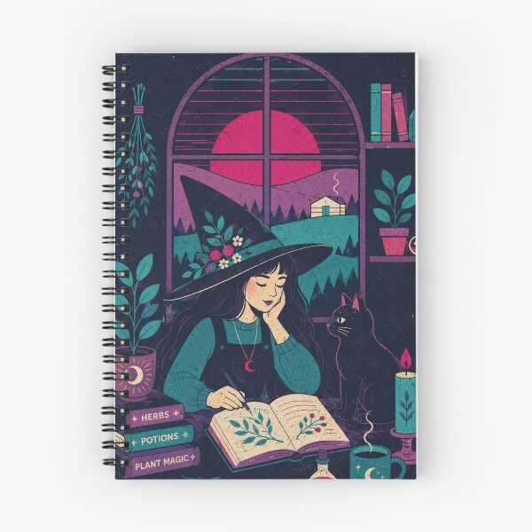 Item preview, Witch Reading by Moonlit Window designed and sold by AtlantiqArt.