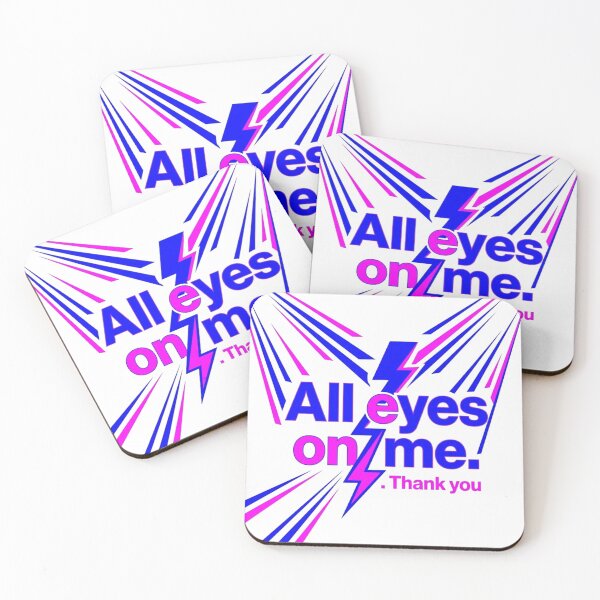 Item preview, All Eyes On Me Spotlight Neon Typography designed and sold by KhAIa Reeve Art Studio.