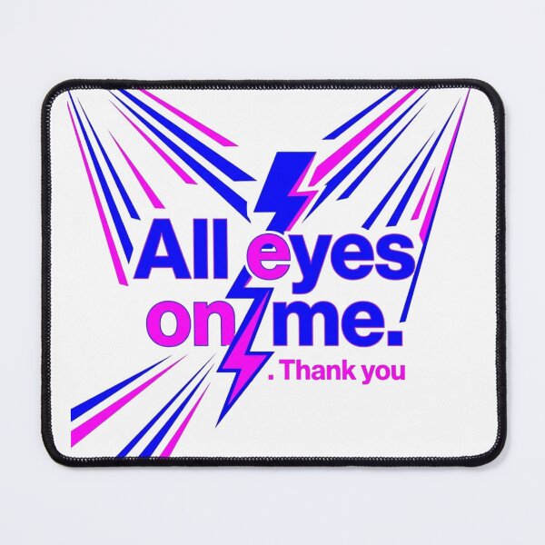 Item preview, All Eyes On Me Spotlight Neon Typography designed and sold by KhAIa Reeve Art Studio.