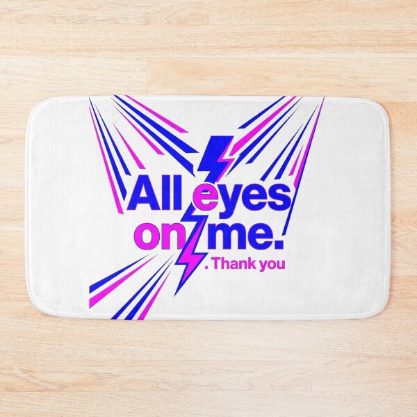 Item preview, All Eyes On Me Spotlight Neon Typography designed and sold by KhAIa Reeve Art Studio.