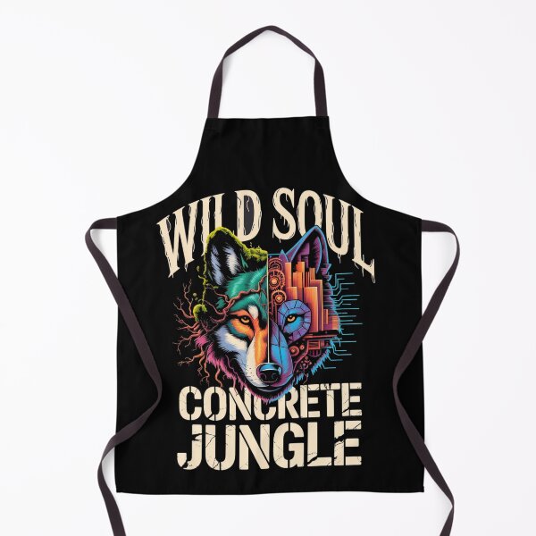 Item preview, Wild soul, concrete jungle, cyber wolf: nature versus urban spirit. Design designed and sold by FusiTink.