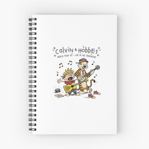Item preview, Boy and Tiger Play Music, Calvin and Hobbes, Classic Cartoon, Classic Comics designed and sold by memoryweaverart.