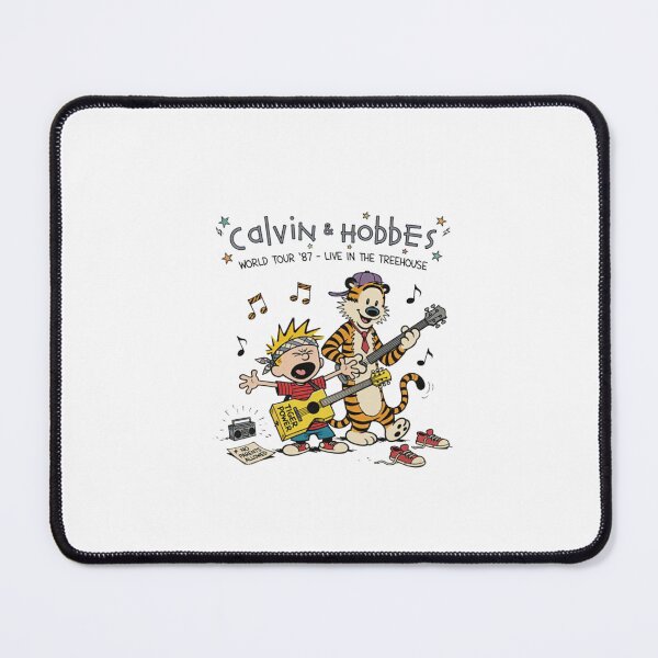 Item preview, Boy and Tiger Play Music, Calvin and Hobbes, Classic Cartoon, Classic Comics designed and sold by memoryweaverart.