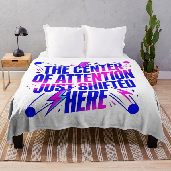 Item preview, Center Of Attention Shifted Spotlight Neon Typography designed and sold by KhAIa Reeve Art Studio.
