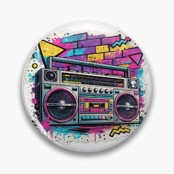 Item preview, 80s Boombox Graffiti Street Art - Retro Hip Hop designed and sold by irfanshikh.