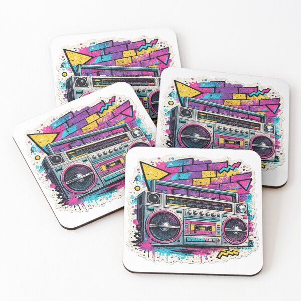 Item preview, 80s Boombox Graffiti Street Art - Retro Hip Hop designed and sold by irfanshikh.