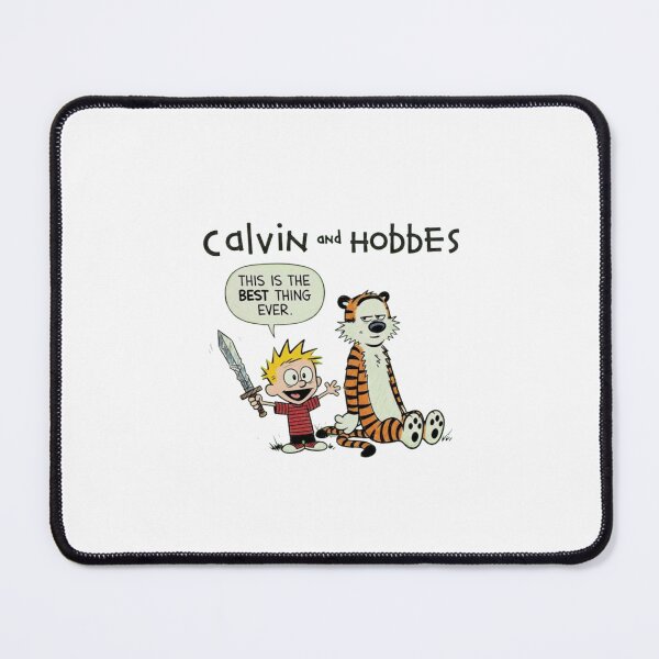 Item preview, Boy and Tiger, Calvin and Hobbes vintage 90s, Classic Cartoon, Classic Comic designed and sold by memoryweaverart.