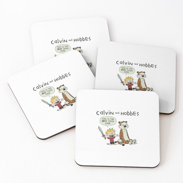 Item preview, Boy and Tiger, Calvin and Hobbes vintage 90s, Classic Cartoon, Classic Comic designed and sold by memoryweaverart.