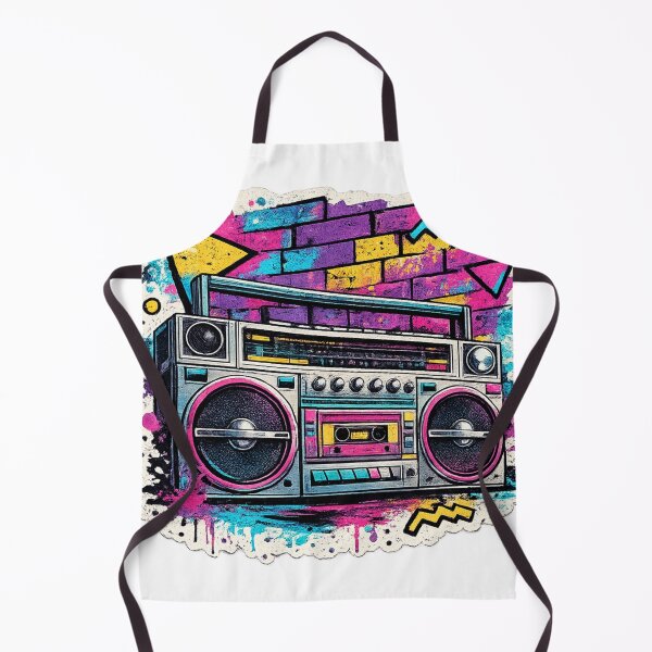 Item preview, 80s Boombox Graffiti Street Art - Retro Hip Hop designed and sold by irfanshikh.